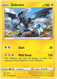 Zekrom (Cosmos Holo) (60/185)  - Miscellaneous Cards & Products Holofoil