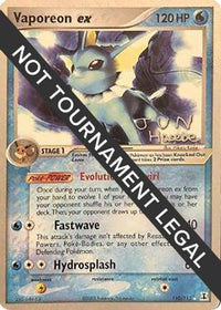 Vaporeon ex 2007 (Jun Hasebe) (110) - World Championship Decks