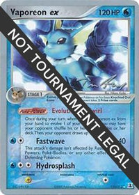 Vaporeon ex (110/113) (Ascension Légendaire - Tom Roos) [Championnats du Monde 2007] 