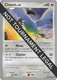 Chatot LV.30 (55/100) (Psychic Lock - Jason Klaczynski) [Championnats du Monde 2008] 