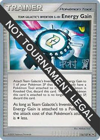 Gain d'énergie de l'invention G-101 de Team Galactic (116/127) (Tigre couronné - Tsubasa Nakamura) [Championnats du monde 2009] 