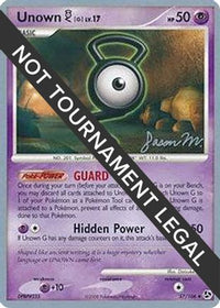 Unown [G] 2009 (Jason Martinez) (57) - World Championship Decks