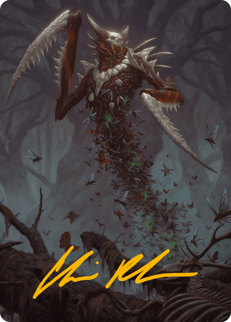 Grist, the Plague Swarm Art Card (Gold-Stamped Signature) [Modern Horizons 3 Art Series] - POKÉ JEUX