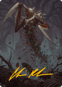Grist, the Plague Swarm Art Card (Gold-Stamped Signature) [Modern Horizons 3 Art Series] - POKÉ JEUX