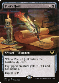 Poet's Quill (Extended Art) [Strixhaven: School of Mages]