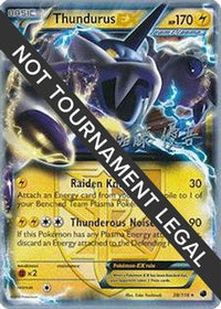 Thundurus EX (38/116) (Ultimate Team Plasma - Yugo Sato) [Championnats du monde 2013] 