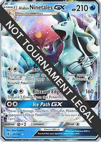 Alolan Ninetales GX (22/145) (Ice Path FTW - Zachary Bokhari) [Championnats du monde 2017] 