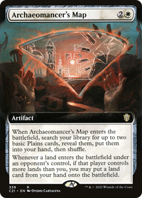 Archaeomancer's Map (Extended Art) [Commander 2021]