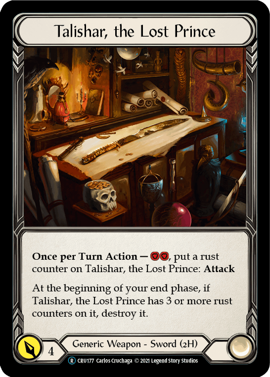 Talishar, the Lost Prince [U-CRU177] (Crucible of War Unlimited) Unlimited Normal - POKÉ JEUX