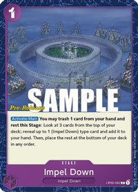Impel Down [Cartes pré-version de Paramount War] 