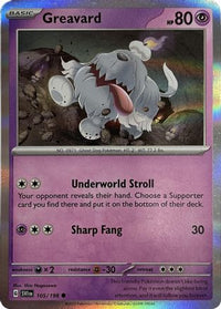 Greavard (105/198) (Mirage Holo) [Écarlate et Violet : Ensemble de base]