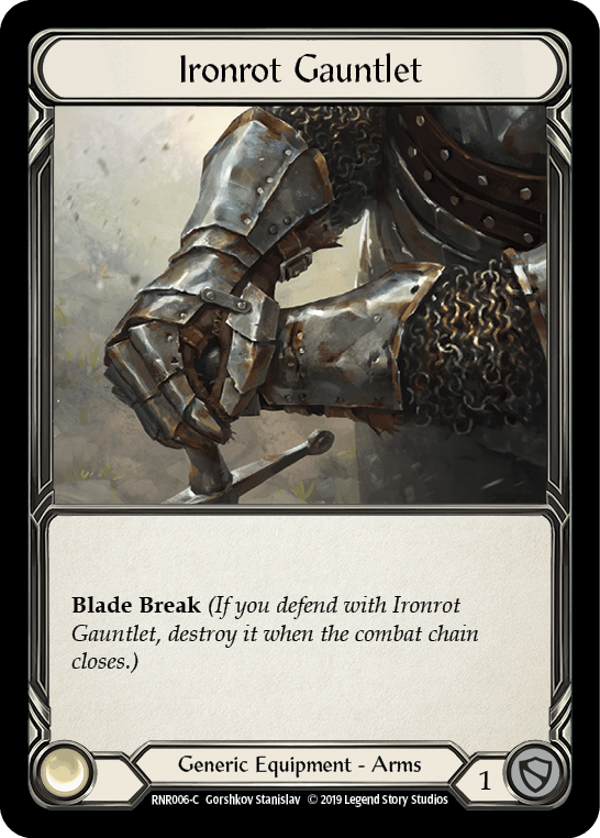 Ironrot Gauntlet [RNR006-C] (Rhinar Hero Deck) 1st Edition Normal - POKÉ JEUX