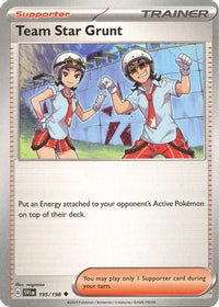 Team Star Grunt (195/198) [Écarlate et Violet : Ensemble de base] 