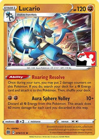 Lucario (79/172)  - Prize Pack Series Cards