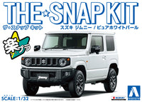 Aoshima 1/32 SNAP KIT #08-E Suzuki Jimny (Pure White Pearl) (Special Order)