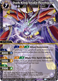 Pendocles Serpent Roi des Ténèbres (ST02-001) [Cartes promotionnelles de la saga Battle Spirits] 