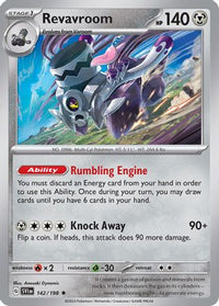 Revavroom (142/198) (Exclusivité Theme Deck) [Scarlet &amp; Violet : Ensemble de base] 