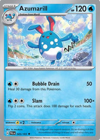 Azumarill (045/193) [Écarlate et Violet : Paldea Evolved] 