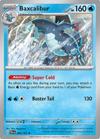 Baxcalibur (60/193) - SV02 Paldea Evolved Holofoil