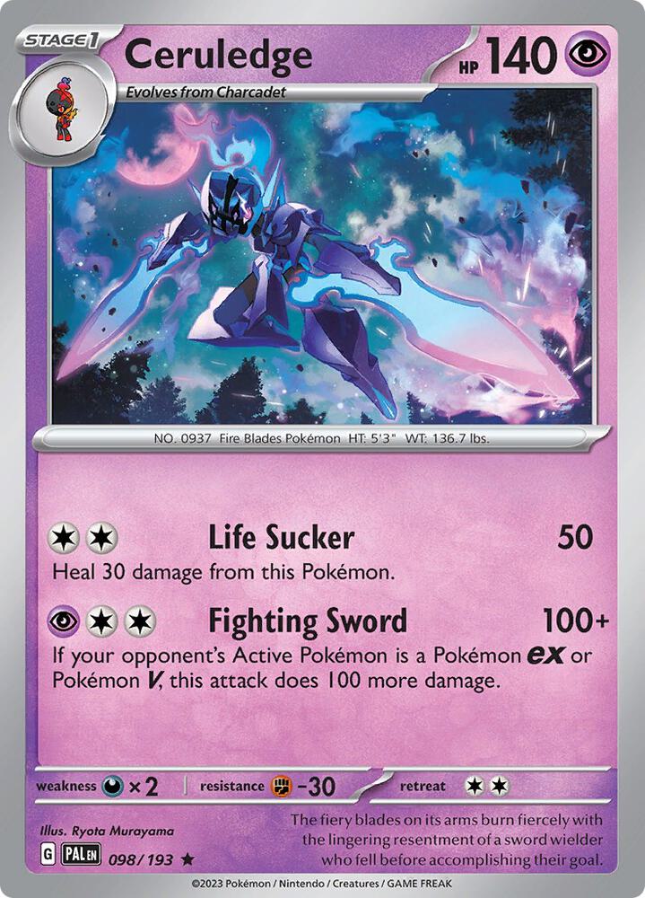 Ceruledge (Prerelease) [Staff] (14) - ME Mega Evolution Promo Holofoil
