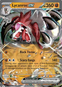 Lycanroc ex (117) - SV02 Paldea Evolved Holofoil