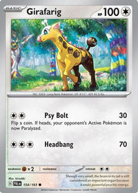Girafarig (154/193) - SV02 Paldea Evolved