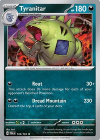 Tyranitar (135/193) - SV02 Paldea Evolved Holofoil