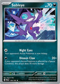 Sableye (136/193) - SV02 Paldea Evolved Holofoil
