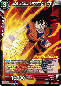 Son Goku, Enduring Fury (BT21-009) [Wild Resurgence Pre-Release Cards] - POKÉ JEUX