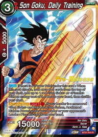 Son Goku, Daily Training (BT21-010) [Wild Resurgence Pre-Release Cards] - POKÉ JEUX