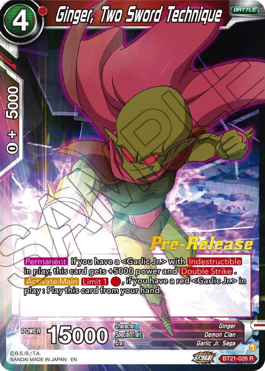 Ginger, Two Sword Technique (BT21-026) [Wild Resurgence Pre-Release Cards] - POKÉ JEUX