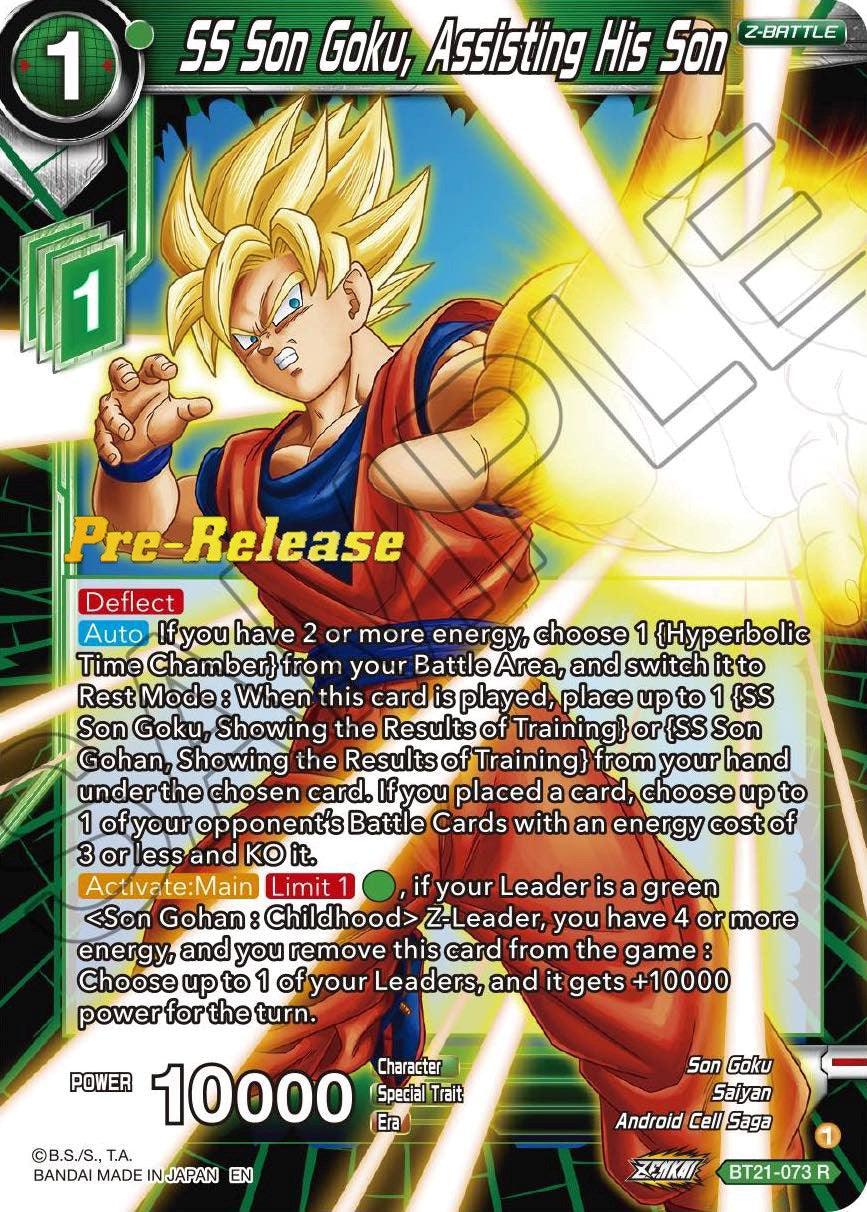 SS Son Goku, Assisting His Son (BT21-073) [Wild Resurgence Pre-Release Cards] - POKÉ JEUX