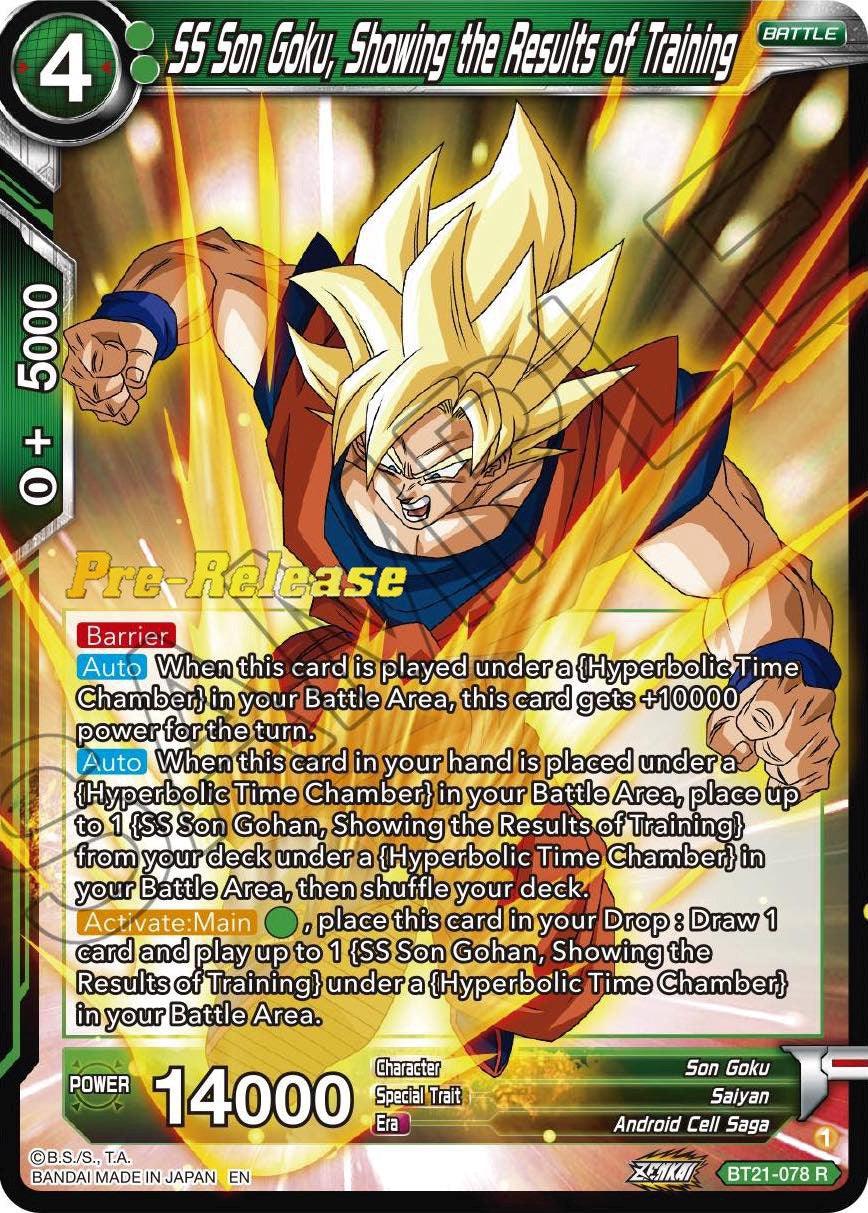 SS Son Goku, Showing the Results of Training (BT21-078) [Wild Resurgence Pre-Release Cards] - POKÉ JEUX