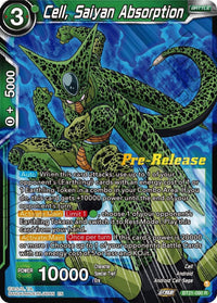 Cell, Saiyan Absorption (BT21-090) [Wild Resurgence Pre-Release Cards] - POKÉ JEUX
