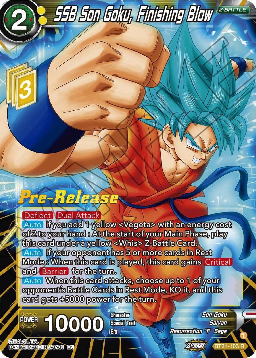 SSB Son Goku, Finishing Blow (BT21-103) [Wild Resurgence Pre-Release Cards] - POKÉ JEUX