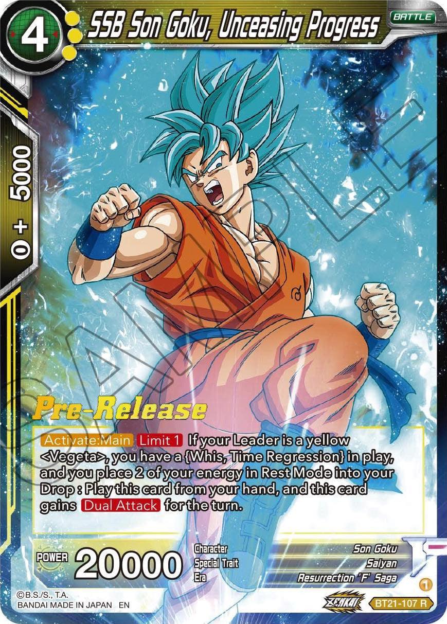 SSB Son Goku, Unceasing Progress (BT21-107) [Wild Resurgence Pre-Release Cards] - POKÉ JEUX