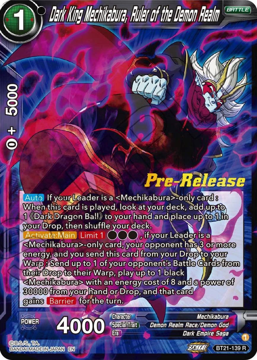 Dark King Mechikabura, Ruler of the Demon Realm (BT21-139) [Wild Resurgence Pre-Release Cards] - POKÉ JEUX