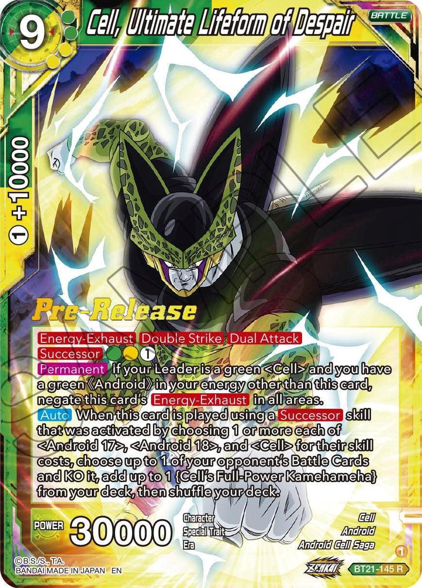 Cell, Ultimate Lifeform of Despair (BT21-145) [Wild Resurgence Pre-Release Cards] - POKÉ JEUX