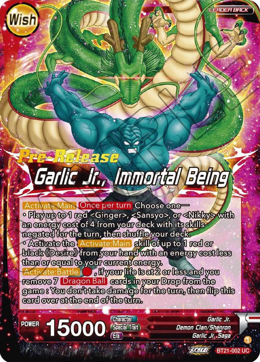 Garlic Jr. // Garlic Jr., Immortal Being (BT21-002) [Wild Resurgence Pre-Release Cards] - POKÉ JEUX