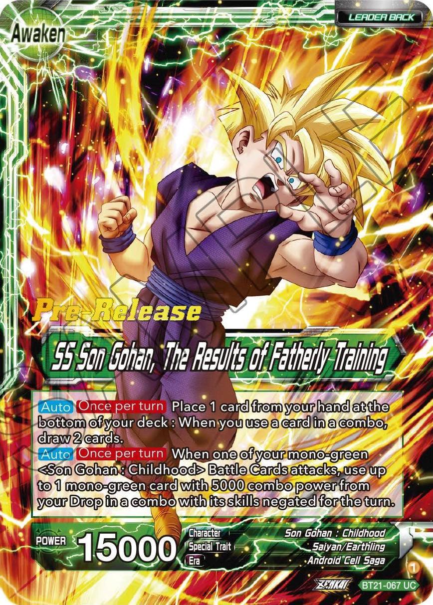 Son Gohan // SS Son Gohan, The Results of Fatherly Training (BT21-067) [Wild Resurgence Pre-Release Cards] - POKÉ JEUX