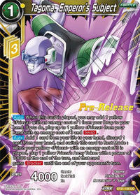 Tagoma, Emperor's Subject (BT21-106) [Wild Resurgence Pre-Release Cards] - POKÉ JEUX