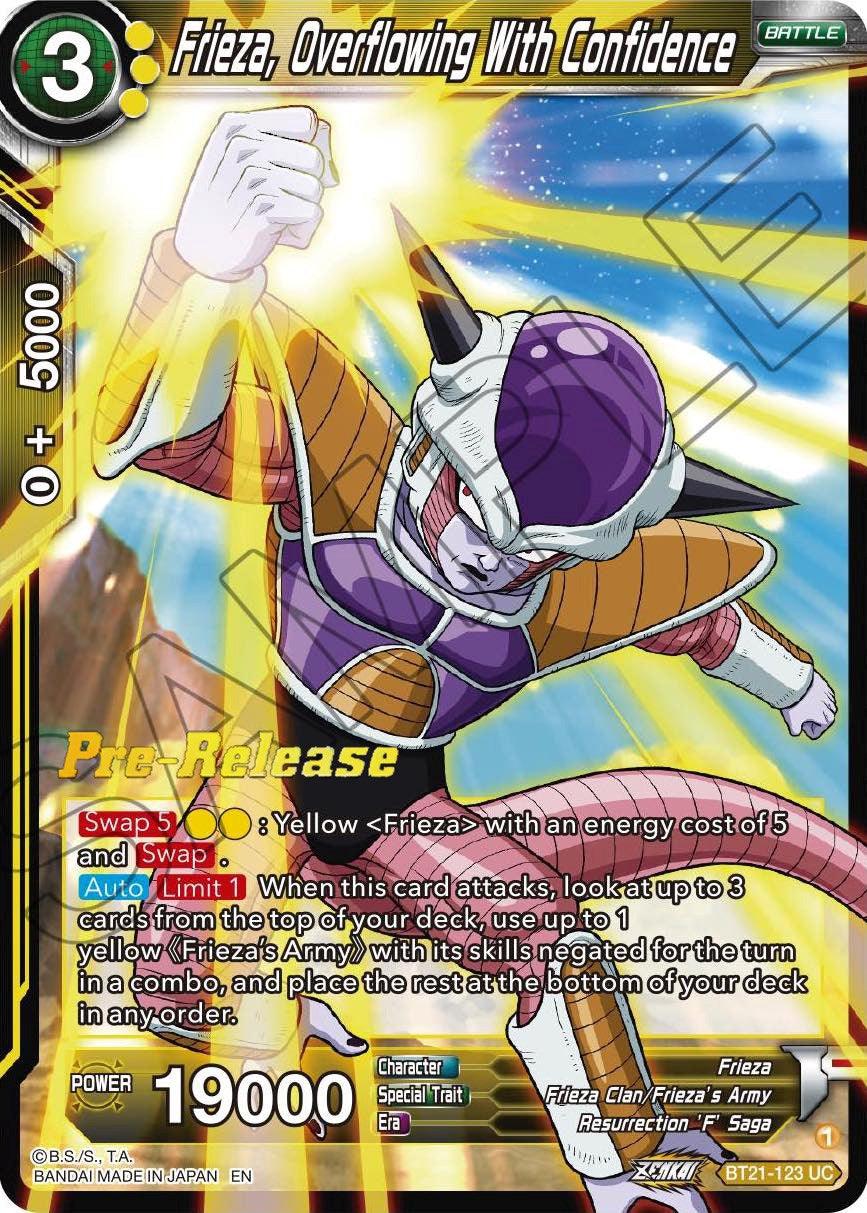 Frieza, Overflowing With Confidence (BT21-123) [Wild Resurgence Pre-Release Cards] - POKÉ JEUX