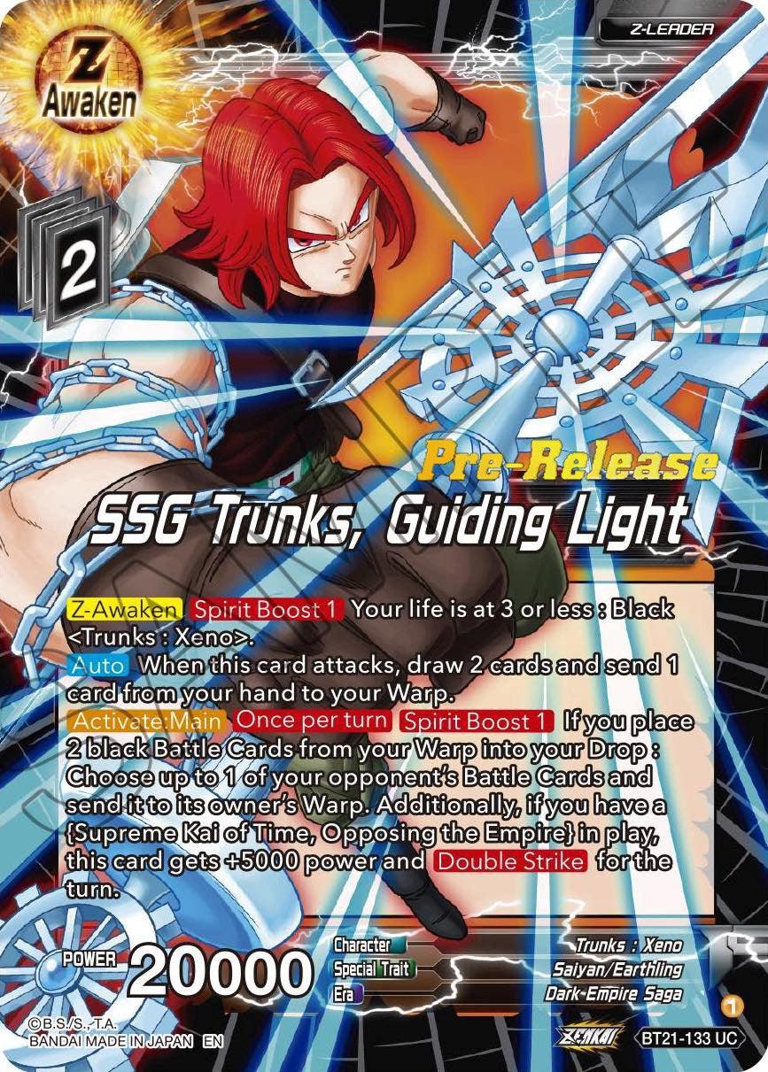 SSG Trunks, Guiding Light (BT21-133) [Wild Resurgence Pre-Release Cards] - POKÉ JEUX