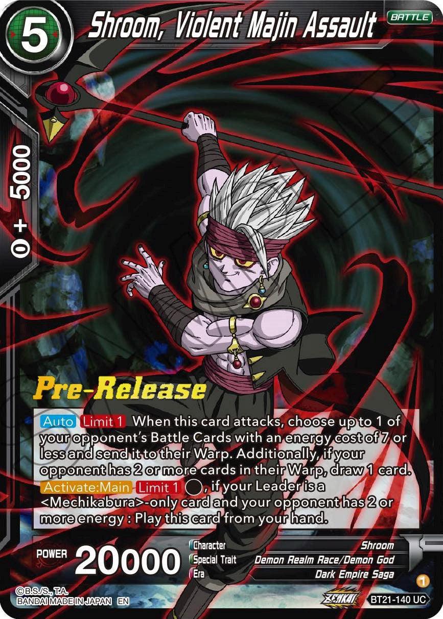 Shroom, Violent Majin Assault (BT21-140) [Wild Resurgence Pre-Release Cards] - POKÉ JEUX