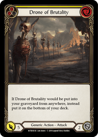 Drone of Brutality (Yellow) [WTR165-R] (Welcome to Rathe) Alpha Print Rainbow Foil - POKÉ JEUX