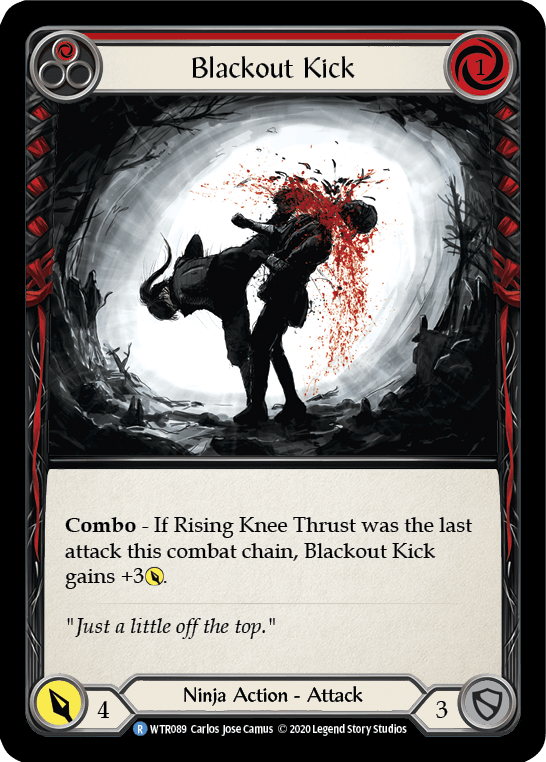 Blackout Kick (Red) [U-WTR089] (Welcome to Rathe Unlimited) Unlimited Normal - POKÉ JEUX