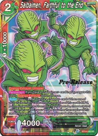 Saibaimen, Faithful to the End (BT14-145) [Cross Spirits Prerelease Promos] - POKÉ JEUX