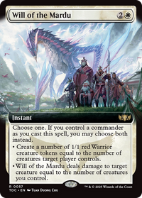 Will of the Mardu (Extended Art) (TDC-057) - Commander: Tarkir: Dragonstorm