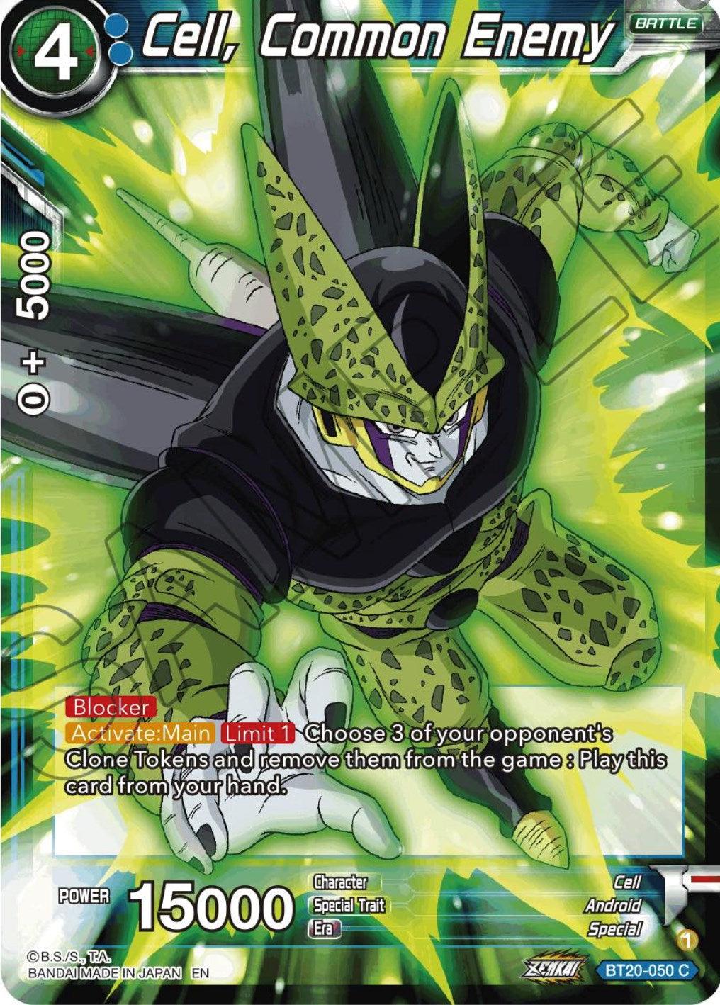 Cell, Common Enemy (BT20-050) [Power Absorbed] - POKÉ JEUX