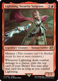Lightning, Security Sergeant (FIN-560) - FINAL FANTASY